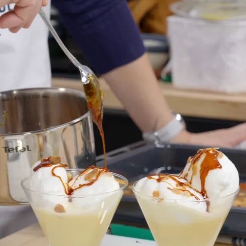 Îles Flottantes et leur crème Anglaise